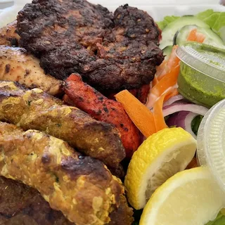 4. Any 5 Kabob Skewers Platter