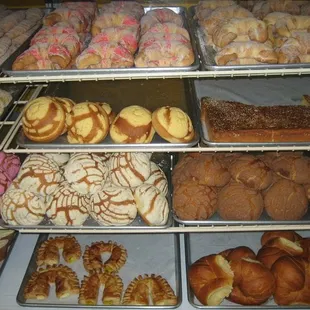 a variety of baked goods