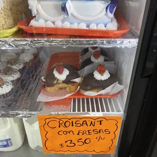 a variety of desserts