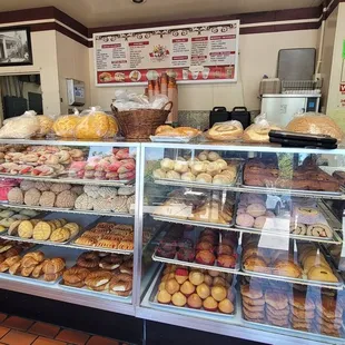 a variety of baked goods