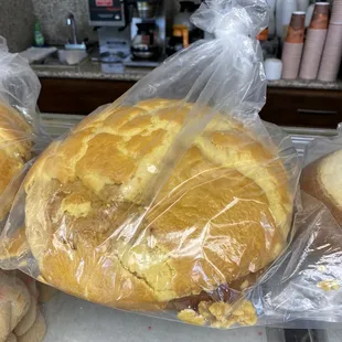 a variety of breads