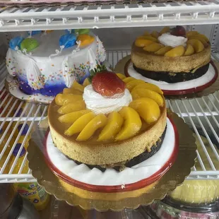 a variety of desserts