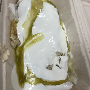 Tamale with the fixings