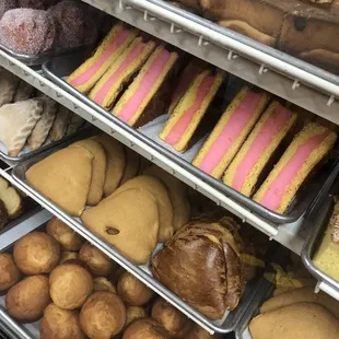 a variety of baked goods