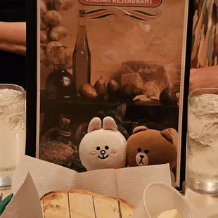 Complimentary bread and butter... yum!