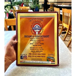 Ricano&apos;s Restaurant. American/Mexican Food &amp; Drinks 230 S Ashland Ave, Chicago, IL (block from  290 HWay) Great Food Super Service.Cool!