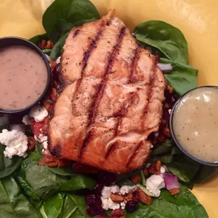 Spinach Salmon Salad