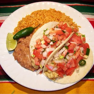 Fish taco plate