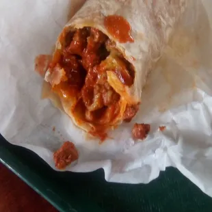 Ricardo&apos;s carne adovada burrito: top drawer.