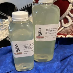 Margaritas to go in a variety of sizes up to a gallon.