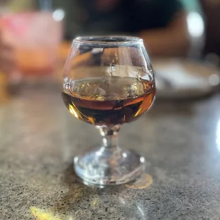 Basil Hayden neat does the trick!