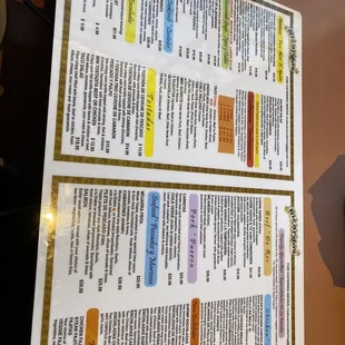 pizza, menu