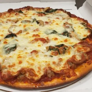 Sausage Pepperoni Mushrooms fresh basil