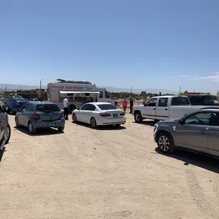 Just a few of the cars lined up. More showed up as noon approached.