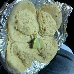 Unique chicken tacos in a sour cream sauce