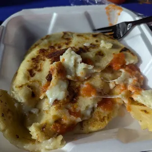 Queso pupusas by Rica's Pupusas