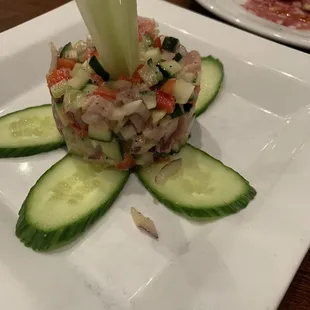 SASHIMI GRADE TUNA TARTARE (They were able to accommodate no avocado due to an allergy)