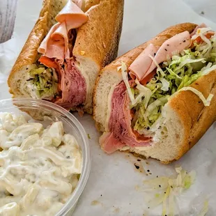 Macaroni Salad and American Hoagie