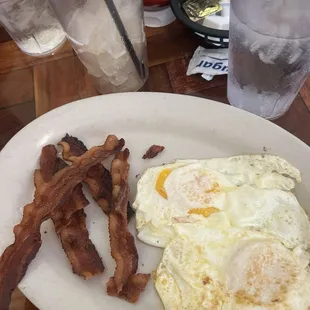 Eggs and bacon