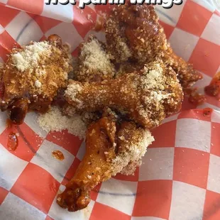 Hot Parmesan wings