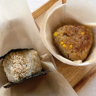Beef Rice Ball and Sweet Corn Grilled Rice Ball