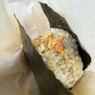 Salmon rice ball
