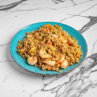 Our shrimp fried rice contains a traditional blend of herbs and spices for enhanced flavor. Choose from any of our meat options for personal