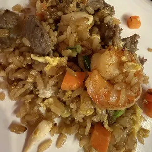 Hibachi Fried Rice combination meat