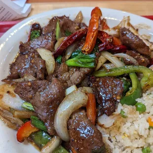 Mongolian Beef Made by Asian Guy. Excellent