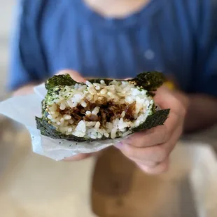 Beef Sukiyaki Onigiri