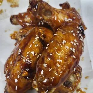 Soy Garlic glazed wings