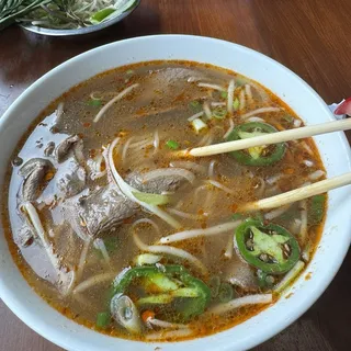 Filet Mignon Rice Noodle Soup