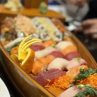 sashimi, sushi and sashimi, food, sushi