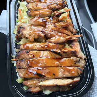 Teriyaki chicken bento- $6.75