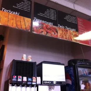 sushi and sashimi, interior