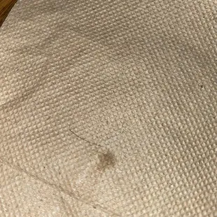 Hair found in my food.