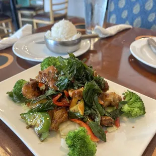 Crispy Basil Duck