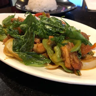 Roasted Pork Belly Basil