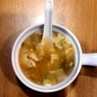 Egg drop soup appetizer