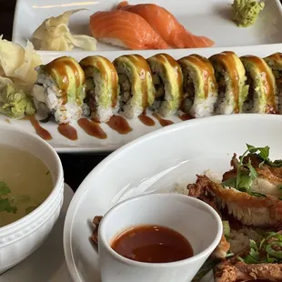 sashimi, sushi and sashimi, food, sushi