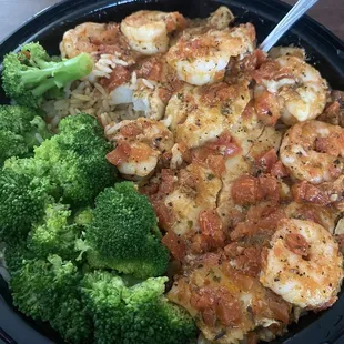 Baked Flounder &amp; Shrimp Combo