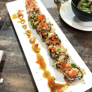 DOUBLE DECKER ROLL $18 ( too fried , very hard , not again )