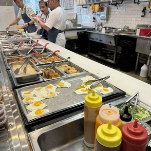 The &quot;food bar&quot; view from checkout area.