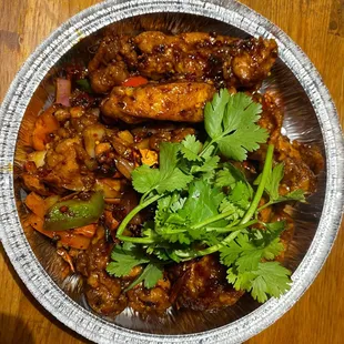 food, chicken wings and fried chicken