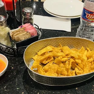 $1 bottle water and free snack