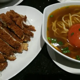 Pork Chop Noodle Soup