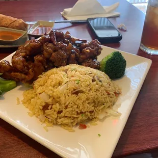 chicken and broccoli on a plate