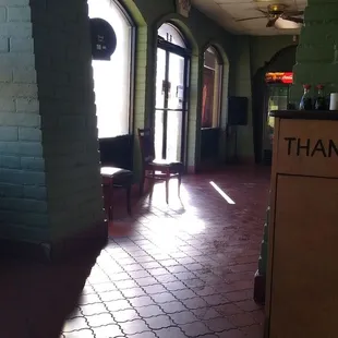 My view from where I sat.