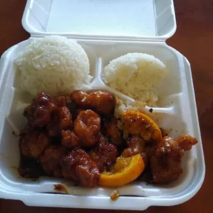 Orange Chicken. It was like $7.13