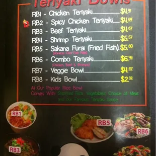 Menu Bowls